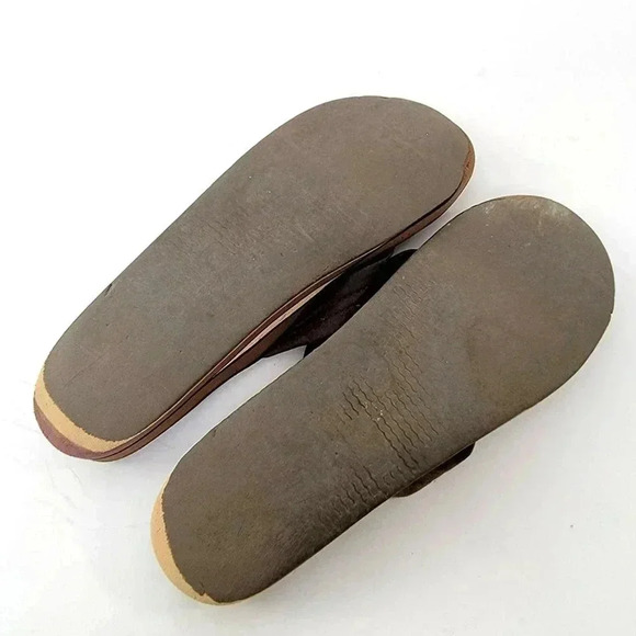 Rainbow Leather Flip Flop Sandals - Picture 6 of 7